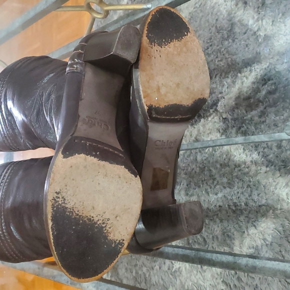 Chloé Leather Stud Accent Boot - Picture 5 of 7